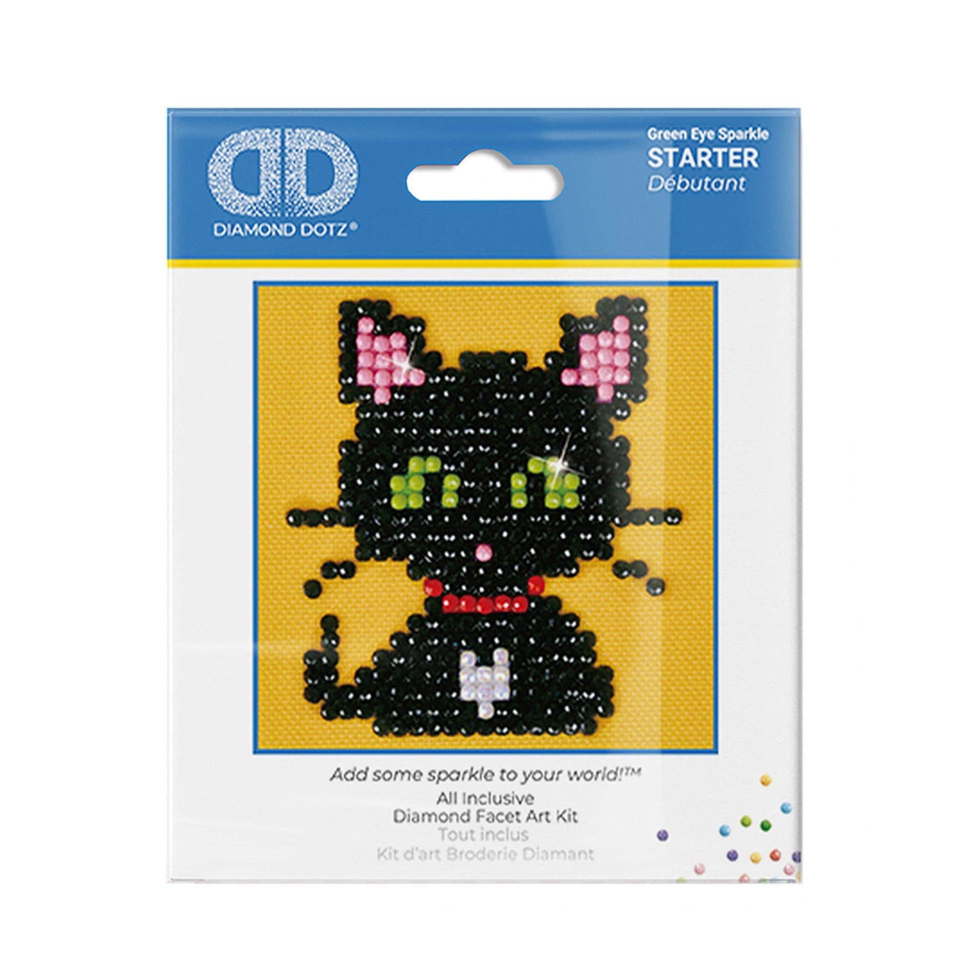 Diamond Dotz Cat Green Eye Sparkle