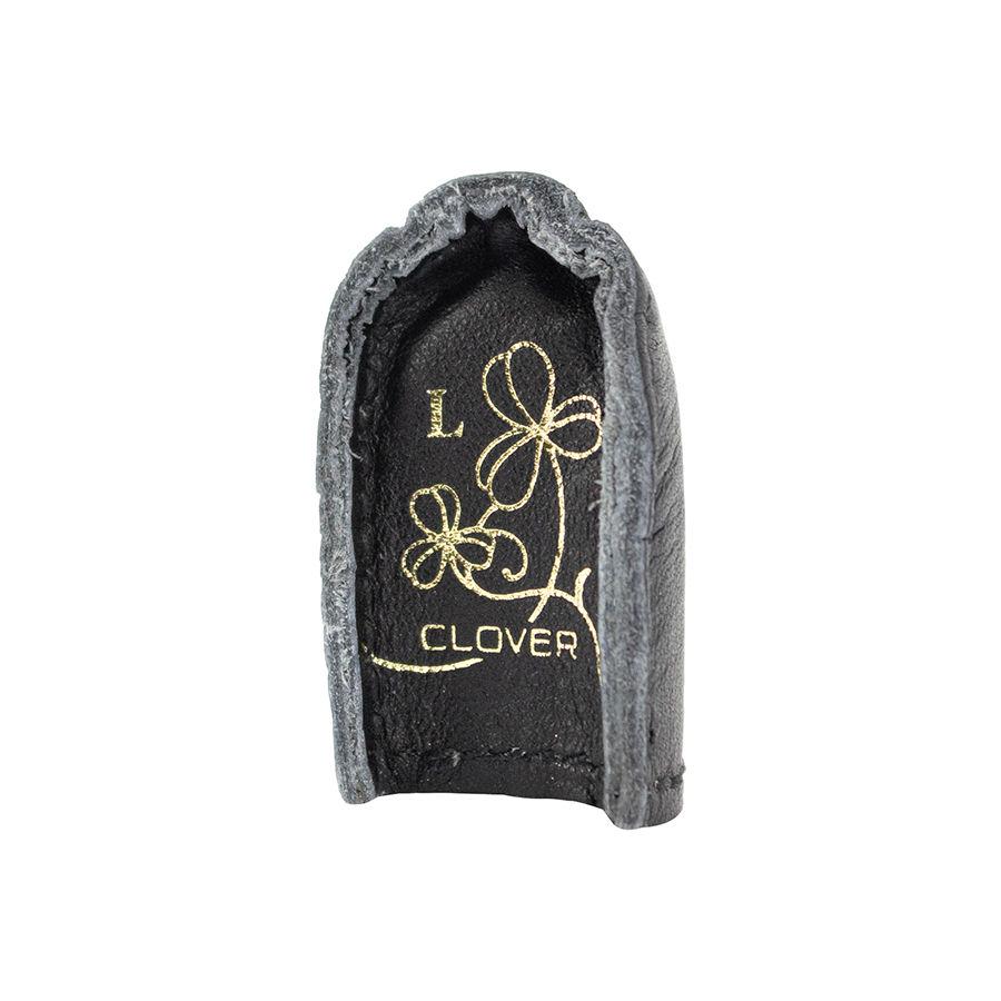 Clover Natural Fit Leather Thimble - Large (Black)