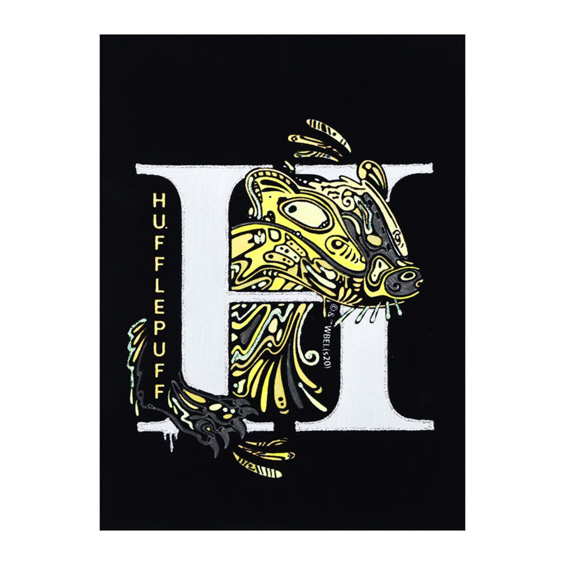 Colour Me Velvet Art Poster 4-Pack – Hogwarts Houses (A4, 350gsm)