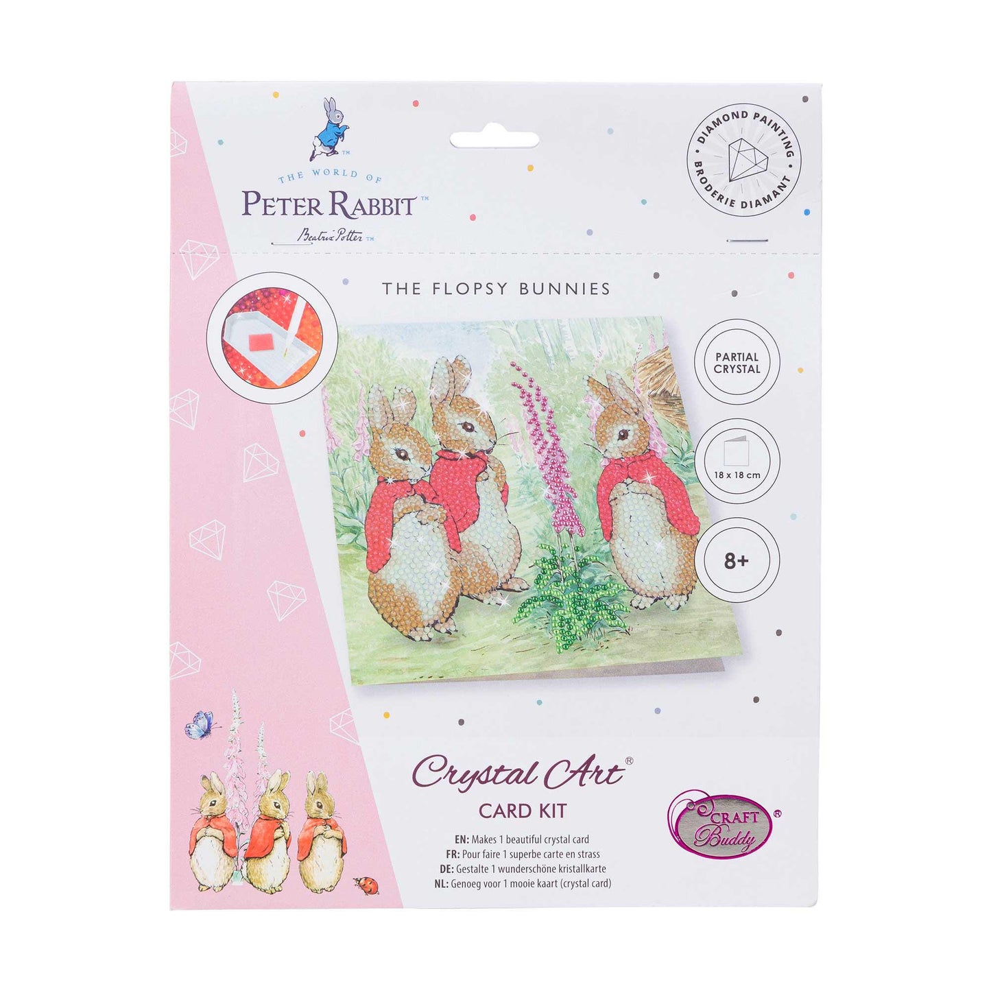 Craft Buddy Peter Rabbit Crystal Art Card Kit