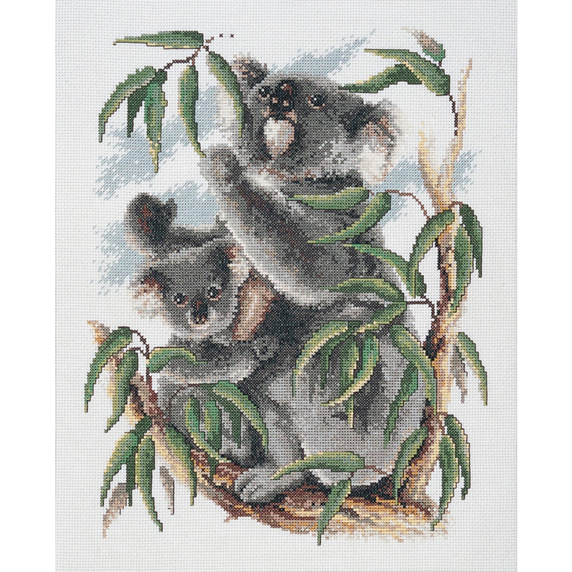 DMC Counted Cross Stitch Kit Australiana Koalas 28cm x 35.5cm
