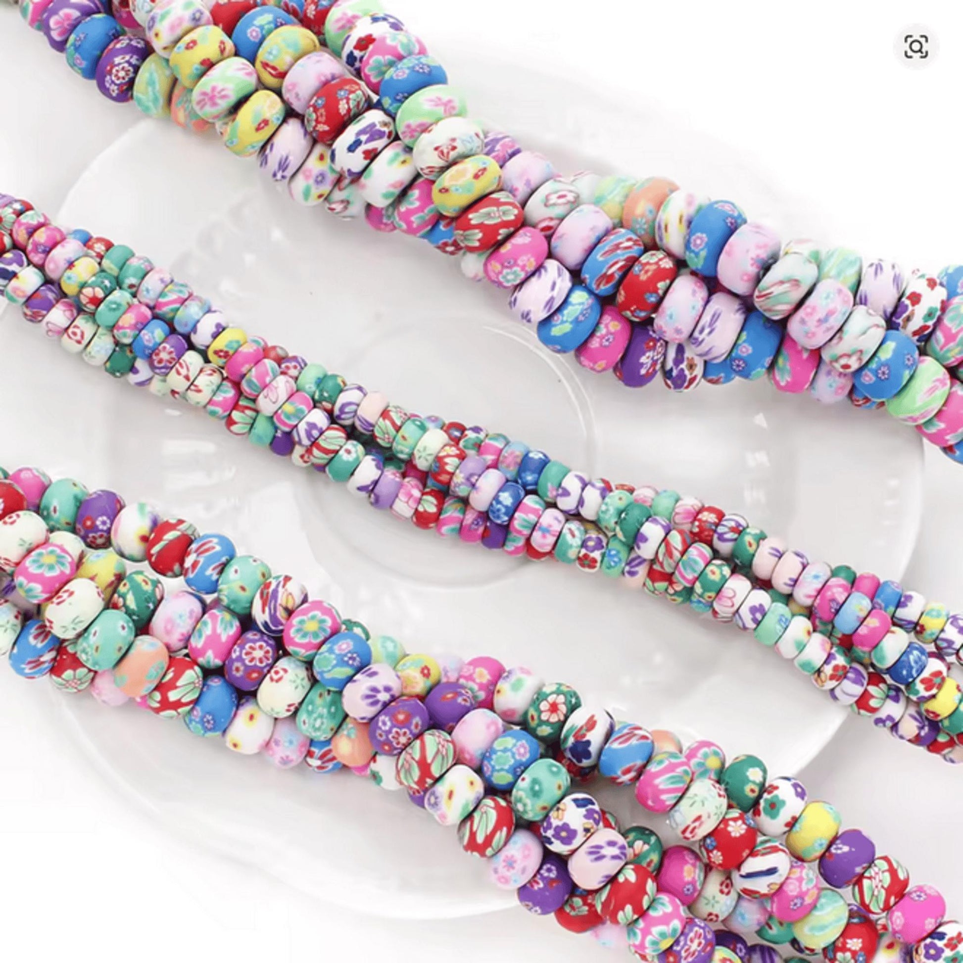 Bohemian Style Flower Clay Beads – 6mm / 8mm / 10mm