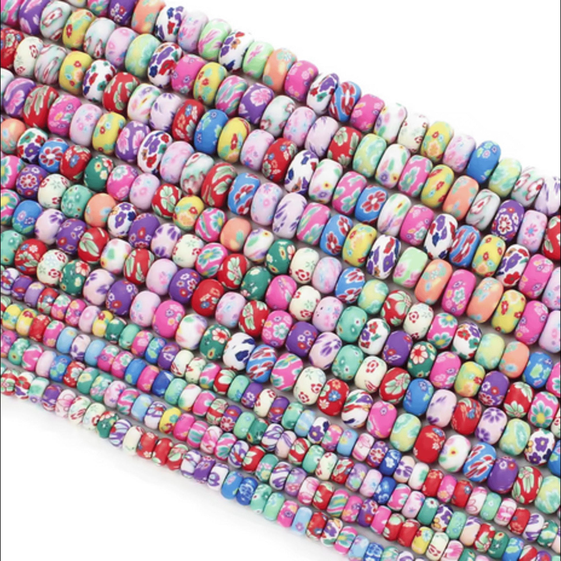 Bohemian Style Flower Clay Beads – 6mm / 8mm / 10mm