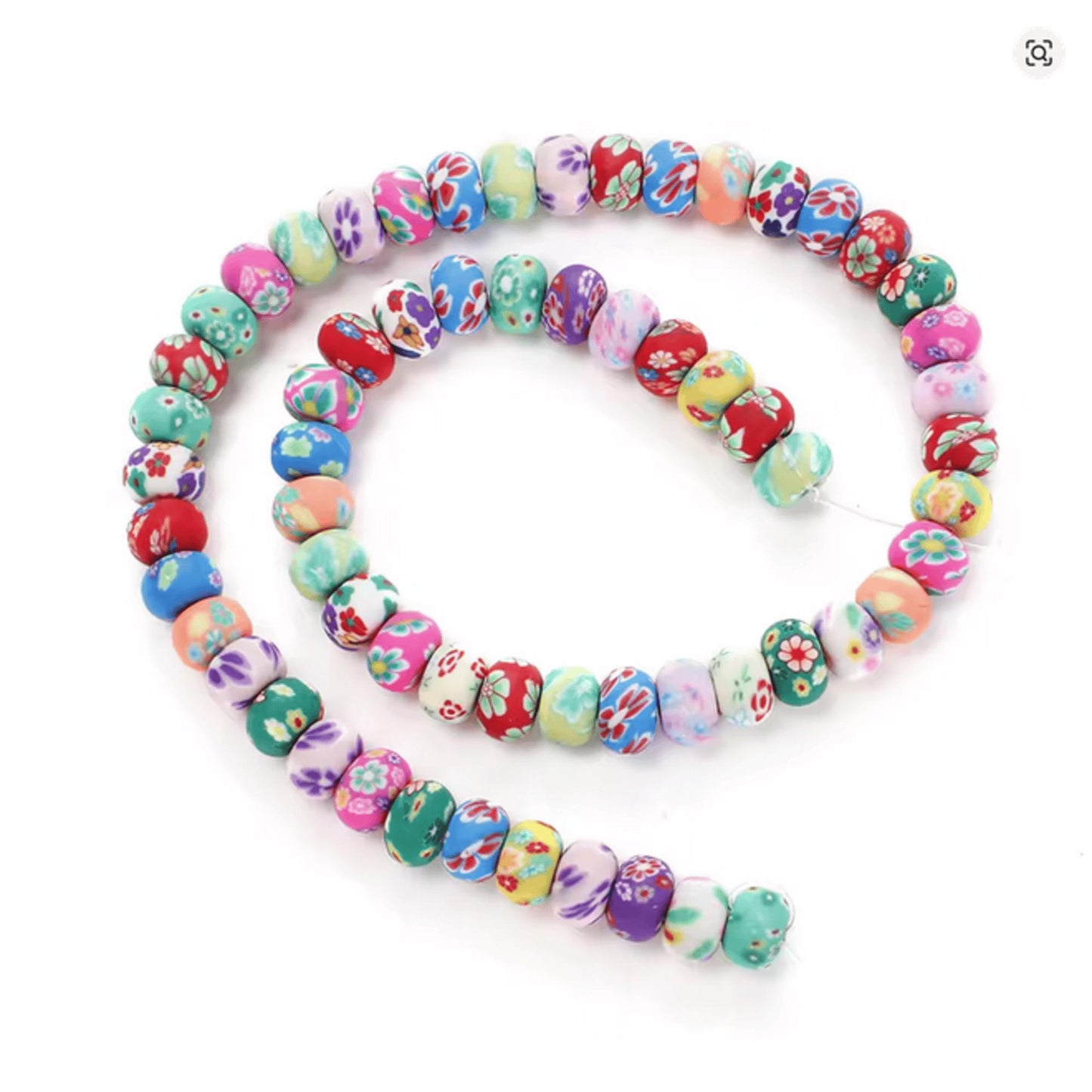 Bohemian Style Flower Clay Beads – 6mm / 8mm / 10mm