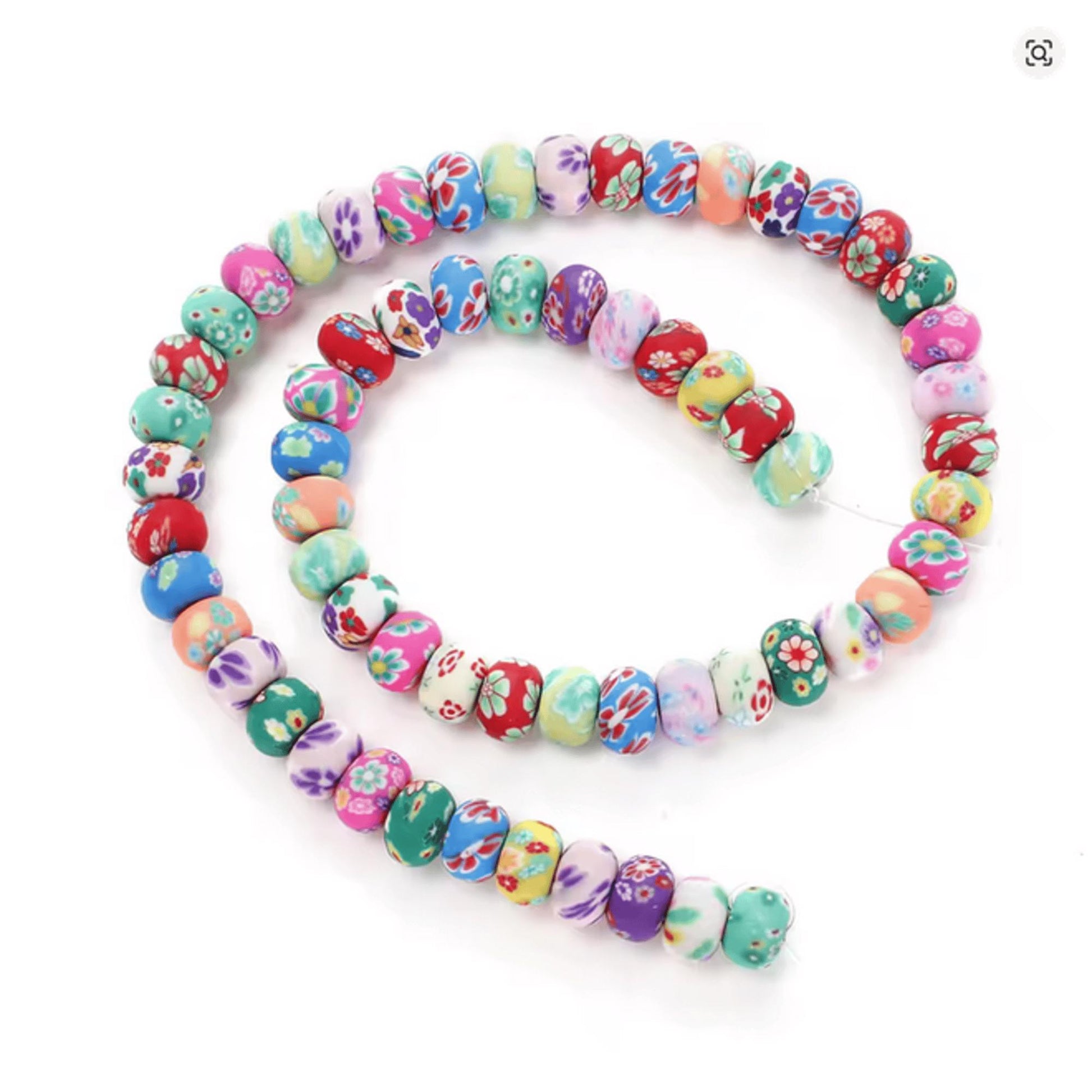 Bohemian Style Flower Clay Beads – 6mm / 8mm / 10mm