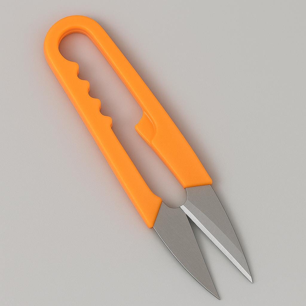 Embroidery Scissors – Choose Pink, Orange, or Green