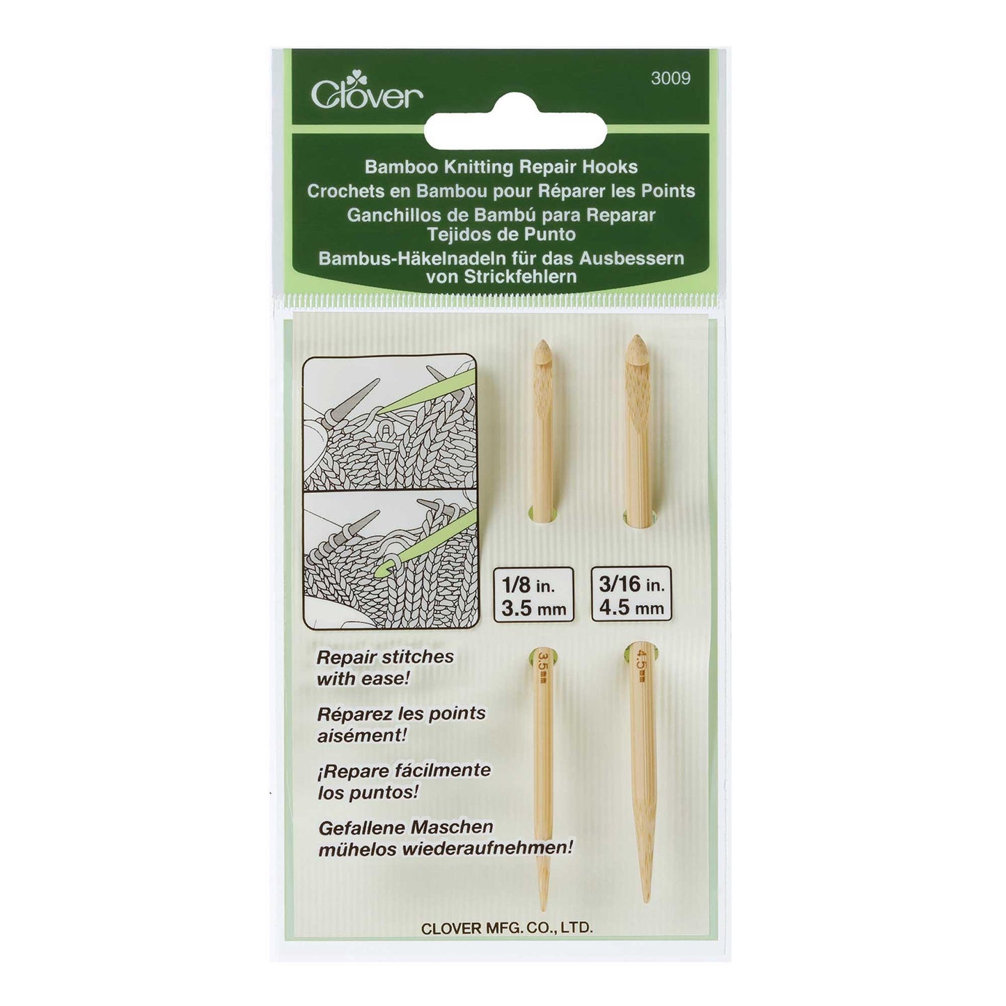 Clover Bamboo Repair Hook Set