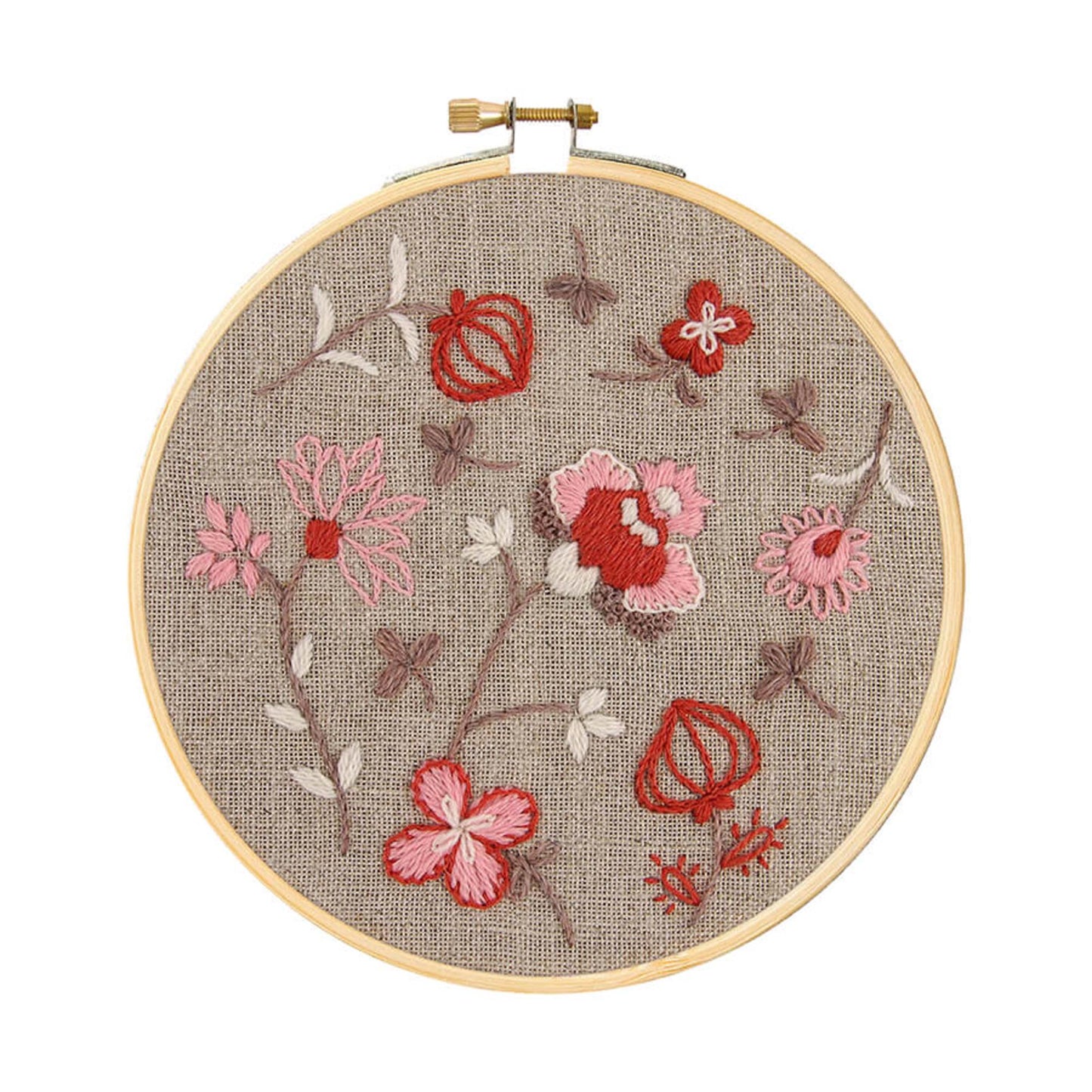 DMC Eco Vita Embroidery Kit – Indiennes Flowers (13.6 x 14cm)