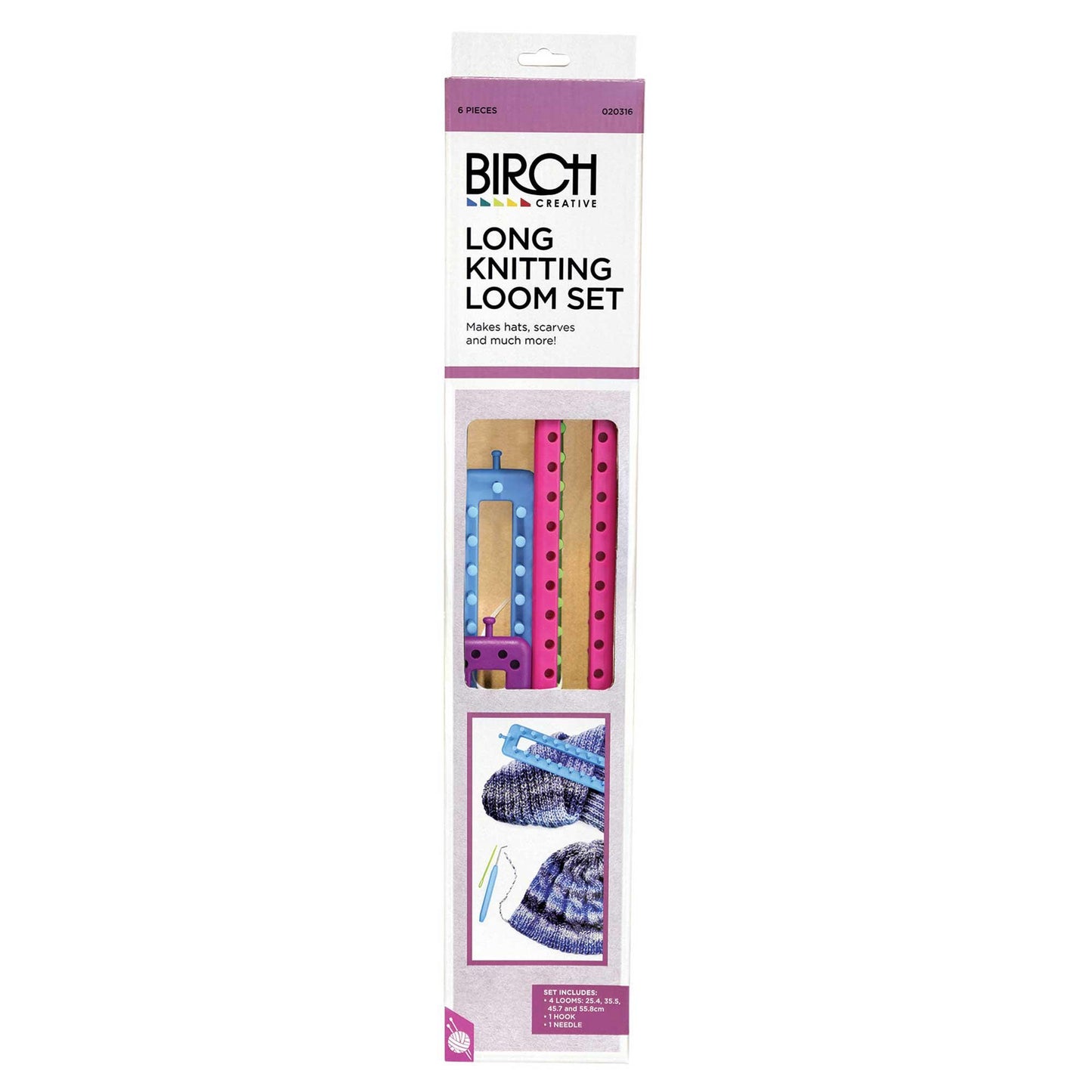Birch Long Knitting Loom Set
