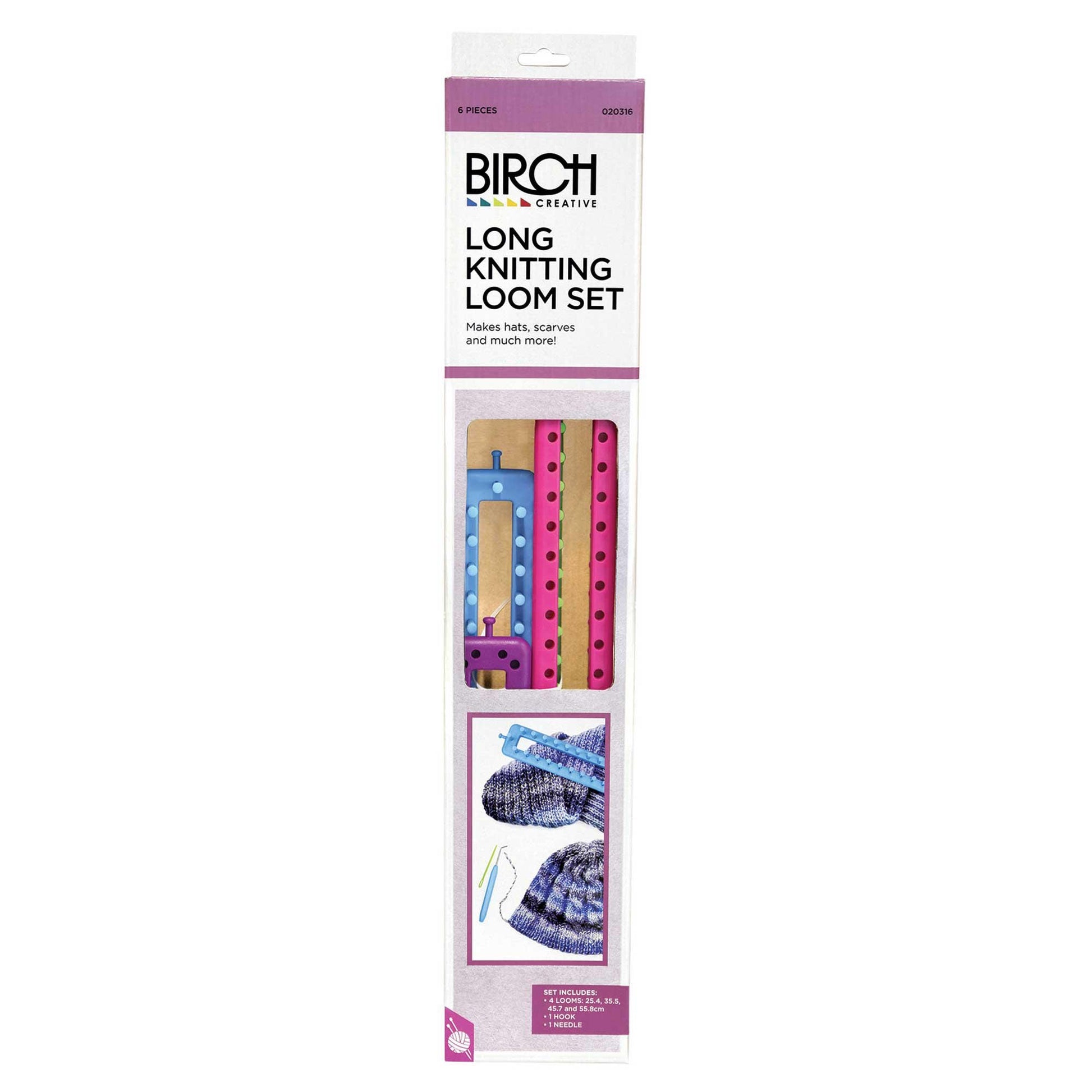 Birch Long Knitting Loom Set