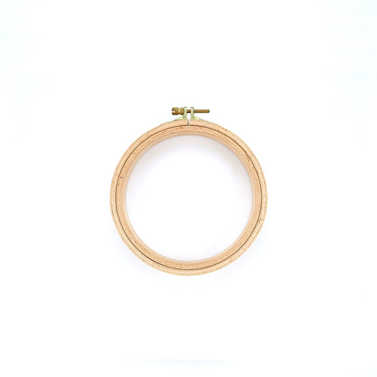 Nurge Embroidery Hoop – Wooden Screwed 24mm Beechwood No. 2 (130mm)