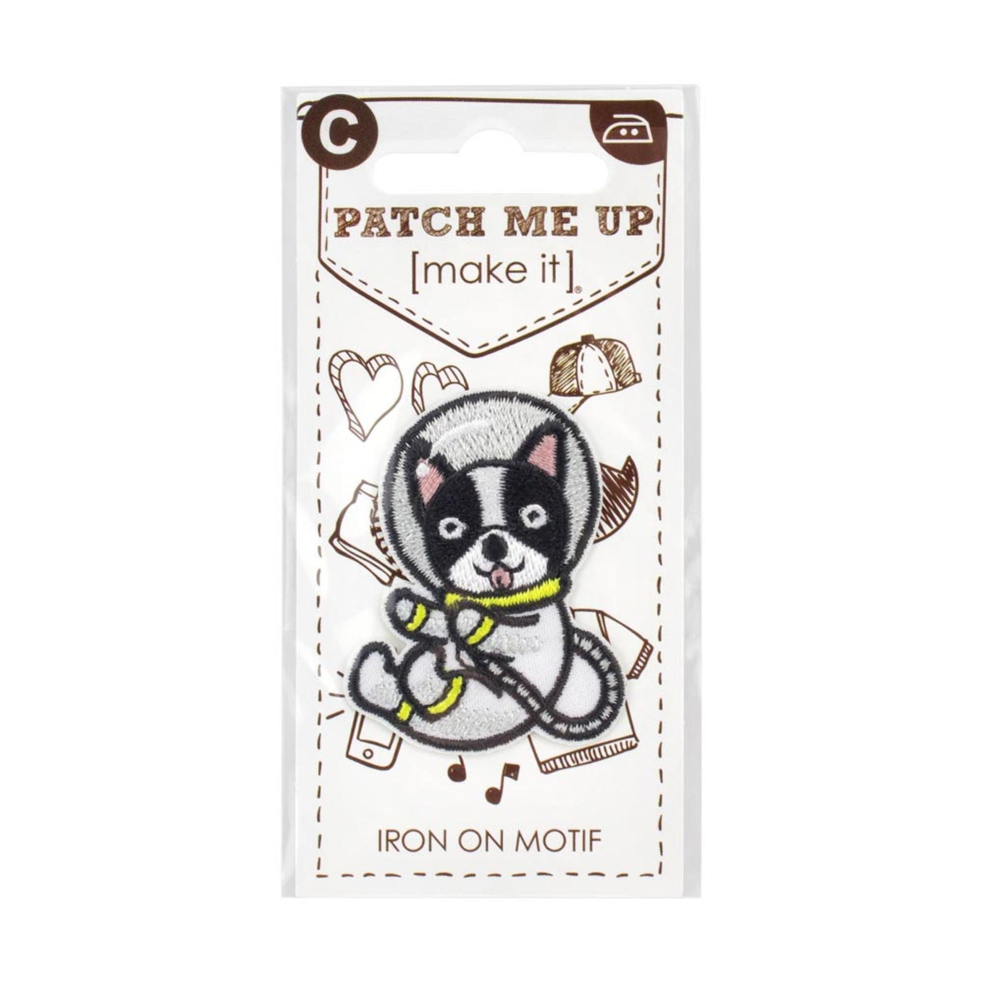MAKE IT Motif Iron-On – Space Dog (3 Pack)