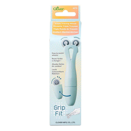 Clover Grip Fit Tracing Wheel – 3 Interchangeable Blades