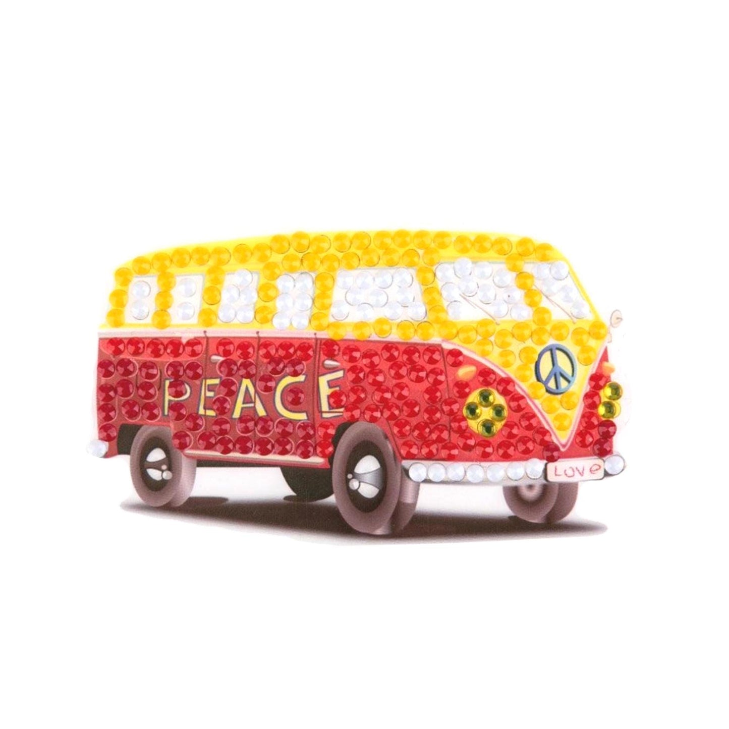 Craft Buddy Crystal Art Motif Kit – 9x9cm (Bird, Dragon, Koala, Birthday, Peace Camper Van)