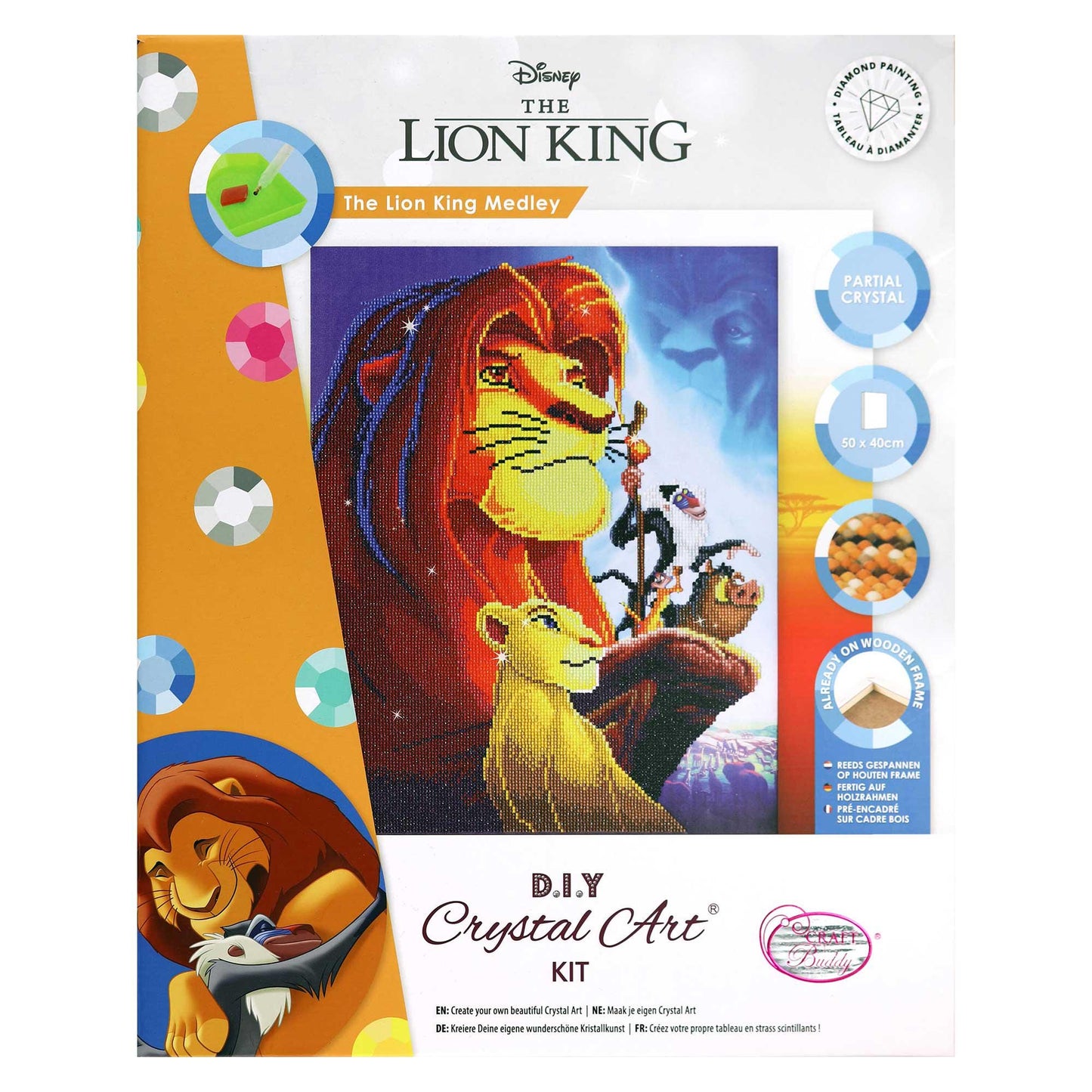 Craft Buddy Disney Crystal Art Kit 40x50cm