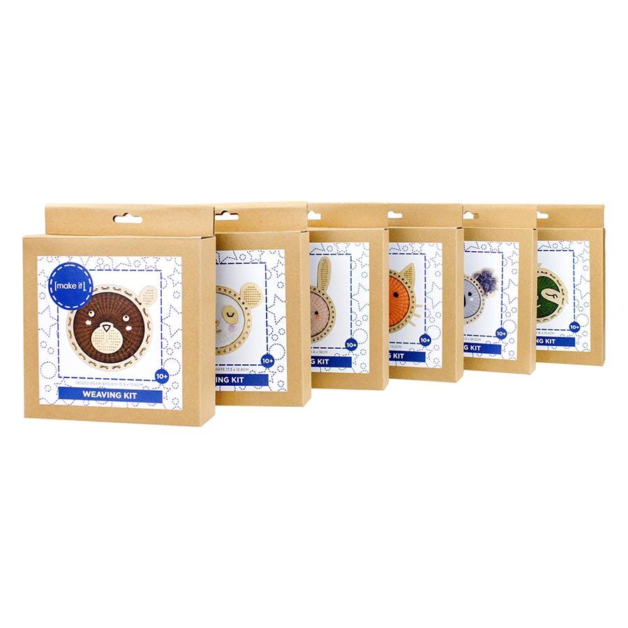 MAKE IT Weaving Kit – Bear (White) or Sloth