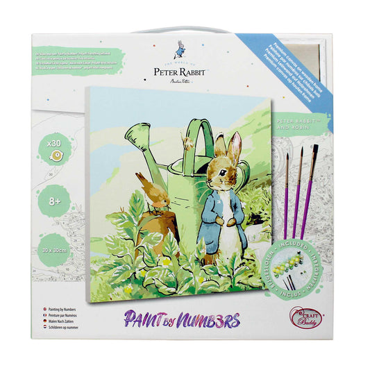 Craft Buddy Peter Rabbit Crystal Art Paint by Numbers – Peter & Robin 30 x 30cm
