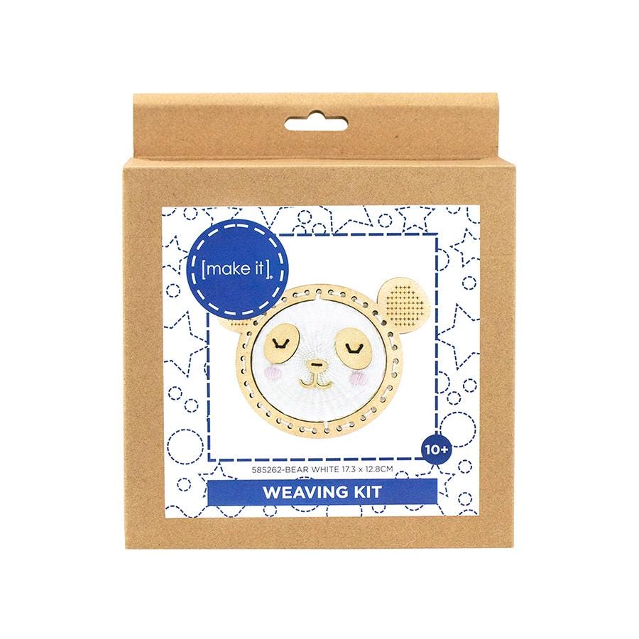 MAKE IT Weaving Kit – Bear (White) or Sloth