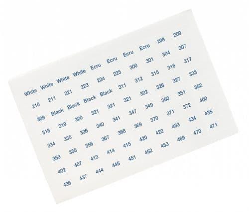 DMC 630 Number Labels/Stickers