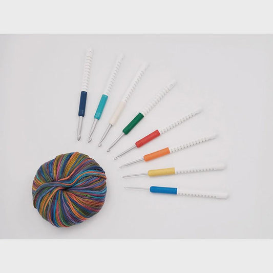 Addi Colour Crochet Hooks – Ergonomic Rotating Handle
