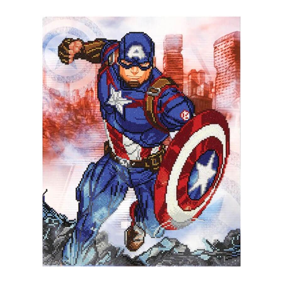 Diamond Dotz Avengers Kit – Cap in Action 53x42cm