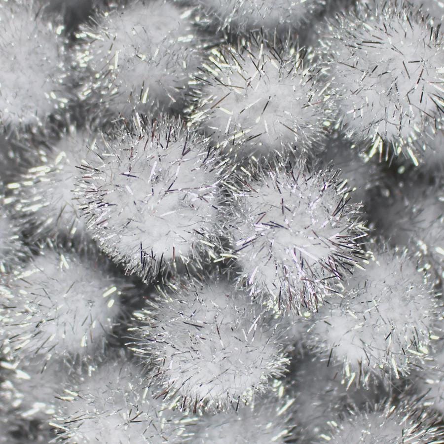 Metallic Pom Poms 25mm Gold or Silver 100 Pack Craft Supplies