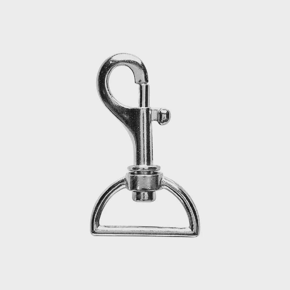 Hemline Swivel Clip 25mm Nickel Bag Hardware Strap Clip Purse Making