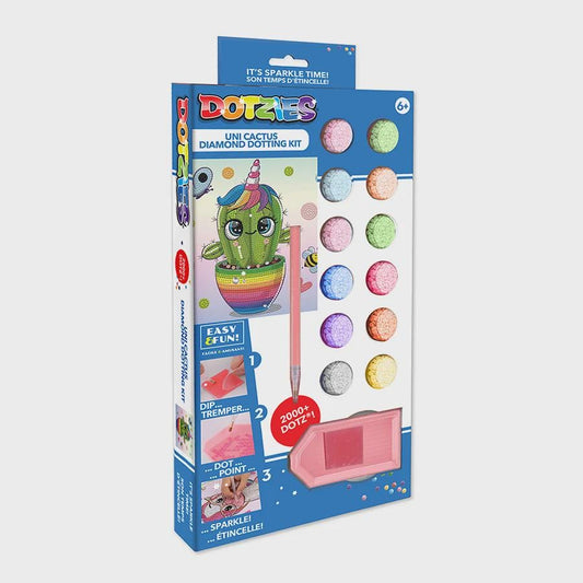 Diamond Dotz Dotzies – Uni Cactus Diamond Painting Kit (23 x 23cm)