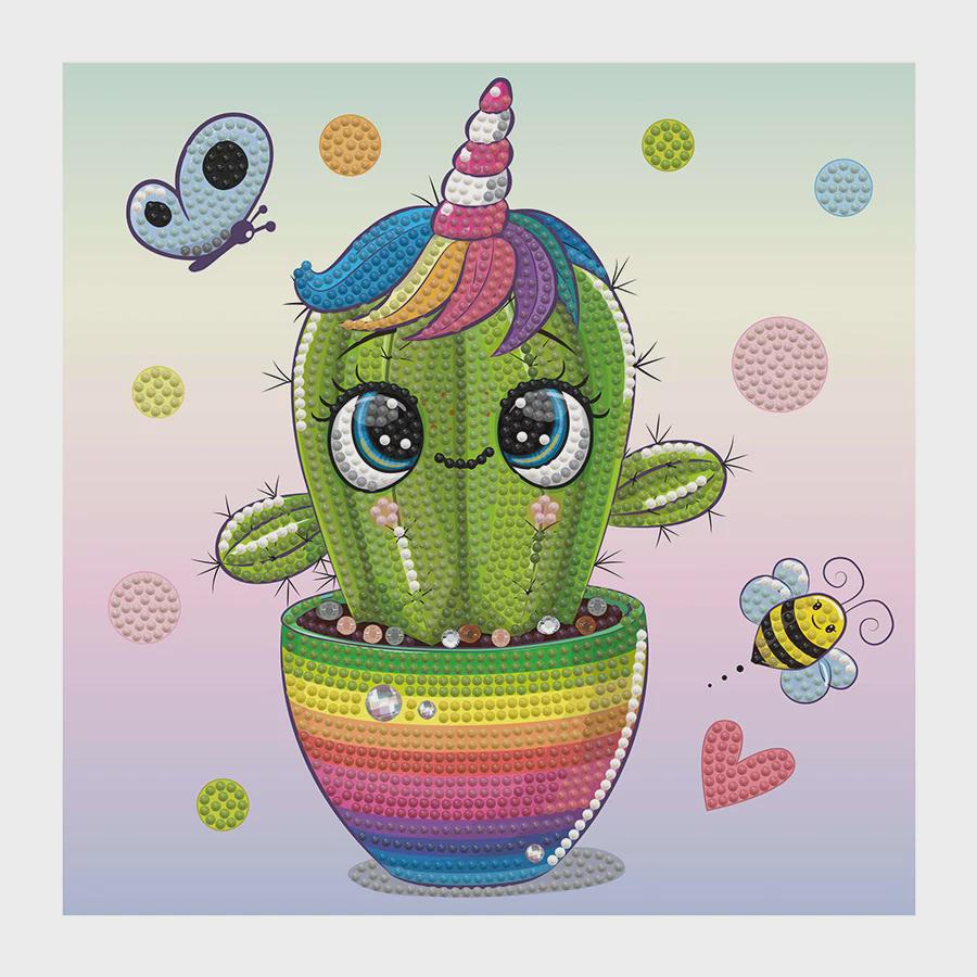 Diamond Dotz Dotzies – Uni Cactus Diamond Painting Kit (23 x 23cm)