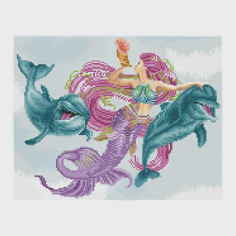 Diamond Dotz Mermaid and Friends Diamond Art Kit 37 x 47cm Intermediate